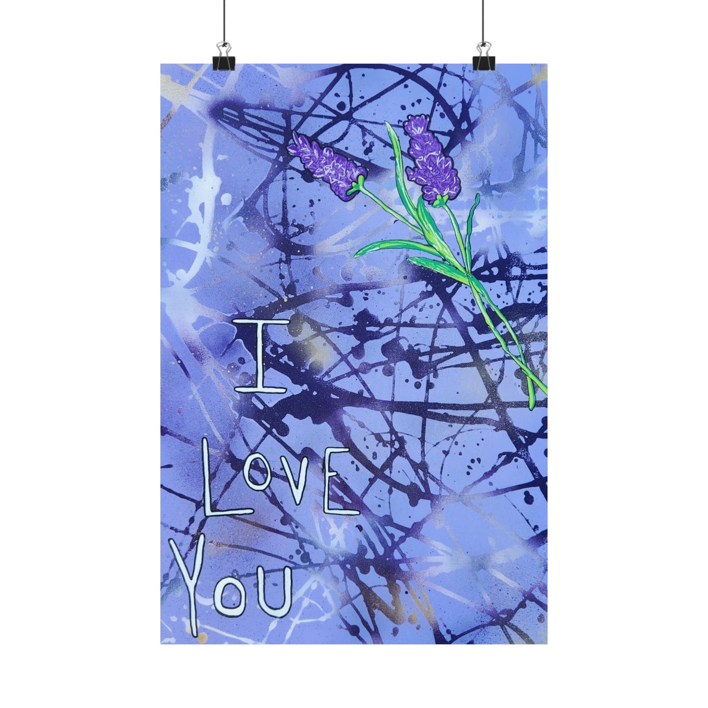 Love (in Lavender) Poster 12x18